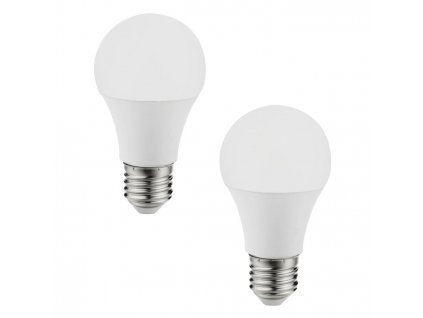 Sada 2 x LED žárovka A60, E27, 9,5 W, 806lm, neutrální bílá / denní světlo