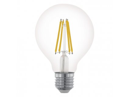 LED filamentová stmívatelná žárovka, E27, G80, 6W, 806lm, teplá bílá