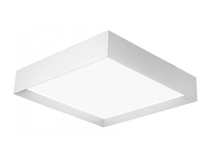 Moderní stropní LED přisazené světlo LILY, 35W, teplá bílá, 41x41cm, hranaté, bílé