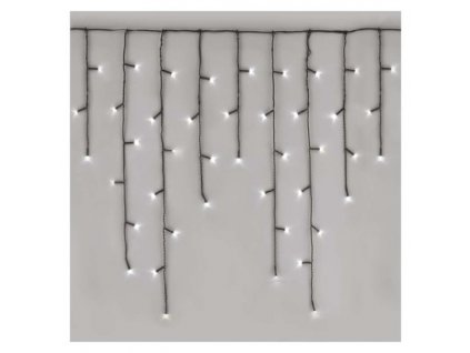 LED venkovní vánoční multifunkční závěs STALACTITE LIGHTS, 200xLED, studená bílá, 3,6m, 8 funkcí, ra