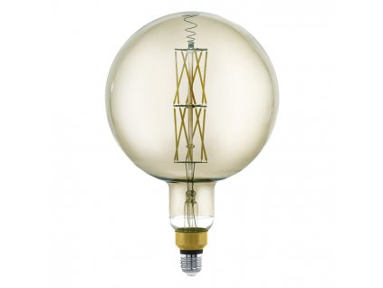 LED stmívatelná filamentová retro žárovka, E27, G200, 8W, 600lm, teplá bílá