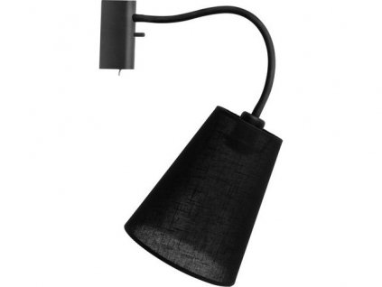 Nástěnné bodové osvětlení s vypínačem FLEX SHADE, černé, E27, 1x60W