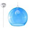 Závěsné osvětlení BALL, 1xE27, 60W, 30cm, kulaté, modré