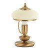 Stolní lampa v rustikálním stylu CALEY, 1xE27, 60W, mosazná