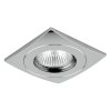 Podhledové hranaté osvětlení DOWNLIGHT, chromované