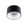 Podhledové stropní bodové osvětlení MINI TIKA, 1xGU10, 25W, 8,5cm, kulaté, černobílé