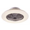 Stropní ventilátor s LED osvětlením DALFON, 30W, teplá-studená bílá, bílý, stříbrný, 50cm, kulatý