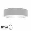 Přisazené stropní koupelnové osvětlení CLEO, 2xE27, 40W, 30cm, kulaté, šedé, IP54