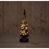 Dekorativní vánoční LED stromek, 3xAA, 30cm, černý, časovač