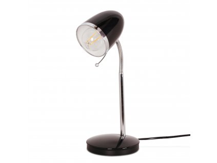 Stolná flexibilná lampa KAJTEK, 1xE27, 40W, čierna