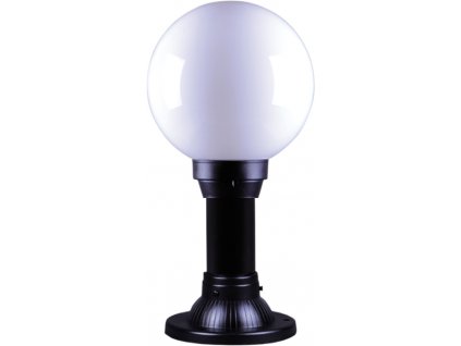 Vonkajšia stojacia lampa ASTRID, 1xE27, 60W, 45cm, čiernobiela, IP44