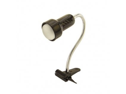 Stolná retro flexibilná lampa s klipom LOLEK, 1xE14, 24W, čierna