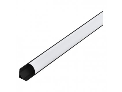 Hliníkový profil pre LED pásy ROHOVÝ PROFIL 1, 2 m, bielo-čierny