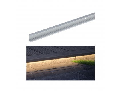 Vonkajší LED pásik Plug & Shine, hliníkový profil 1m PAULMANN