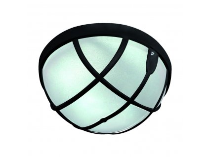 Stropné vonkajšie osvetlenie AQUA OPAQUE, 1xE27, 15W, 20cm, okrúhle, čierne, IP54