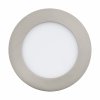 LED zápustné kúpeľňové chytré osvetlenie FUEVA-Z, 5,4 W, 12cm, okrúhle, strieborné