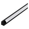 Hliníkový profil pre LED pásy ROHOVÝ PROFIL 1, 2 m, čierny a biely