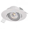 Bodové LED zápustné svietidlo EXCLUSIVE, 5W, teplá biela, 9cm, okrúhle, biele