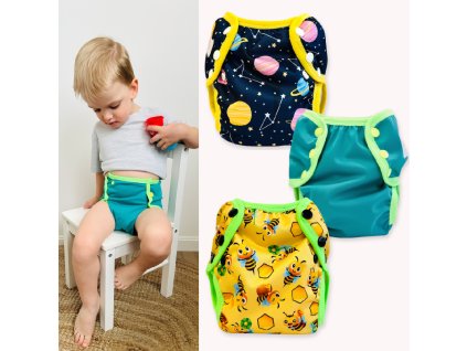 Sada tréninkových kalhotek NATURE (3+1)  /💦 3x rozepínací kalhotky