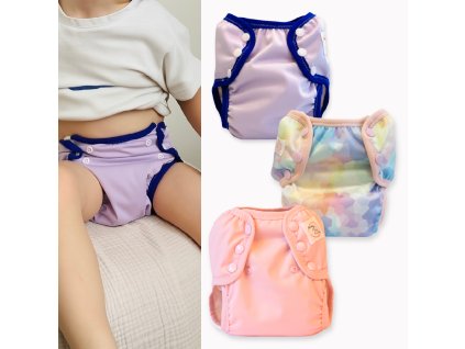 Sada tréninkových kalhotek SAKURA (3+1)  /💦 3x rozepínací kalhotky