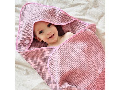 Osuška wafle ORCHID  / Extra velká 100x100cm 💫