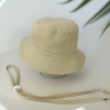 Lněný klobouk SAND  / dvouvrstvý, odnímatelná šňůrka