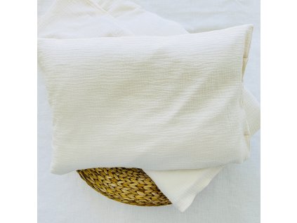 Mušelínové obliečky CREMA  🛏️ posteľná bielizeň