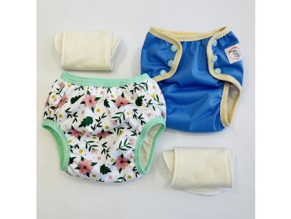 Odplienkovacia sada FLOWERS  💦 2ks nohavičky + 2x BOOSTER