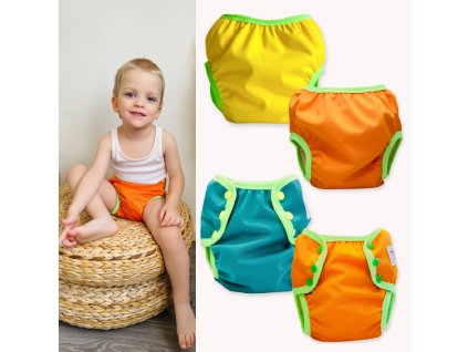 Odplienkovacia sada ORANGE (4+1)  💦 4ks nohavičky + 1x BOOSTER zdarma