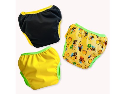 Sada tréningových nohavičiek BEES (3+1)  💦 3ks naťahovacie nohavičky