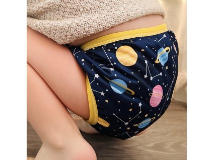 Tréningové nohavičky (2v1) SPACE  💦 Nahradia plienku + podporujú odplienkovanie