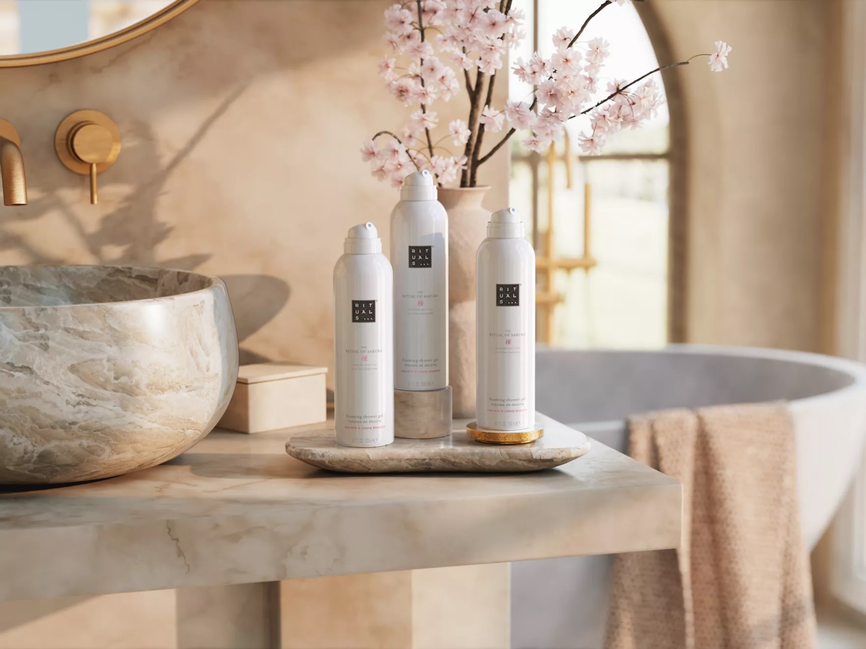 Sakura Shower Foam Value Pack