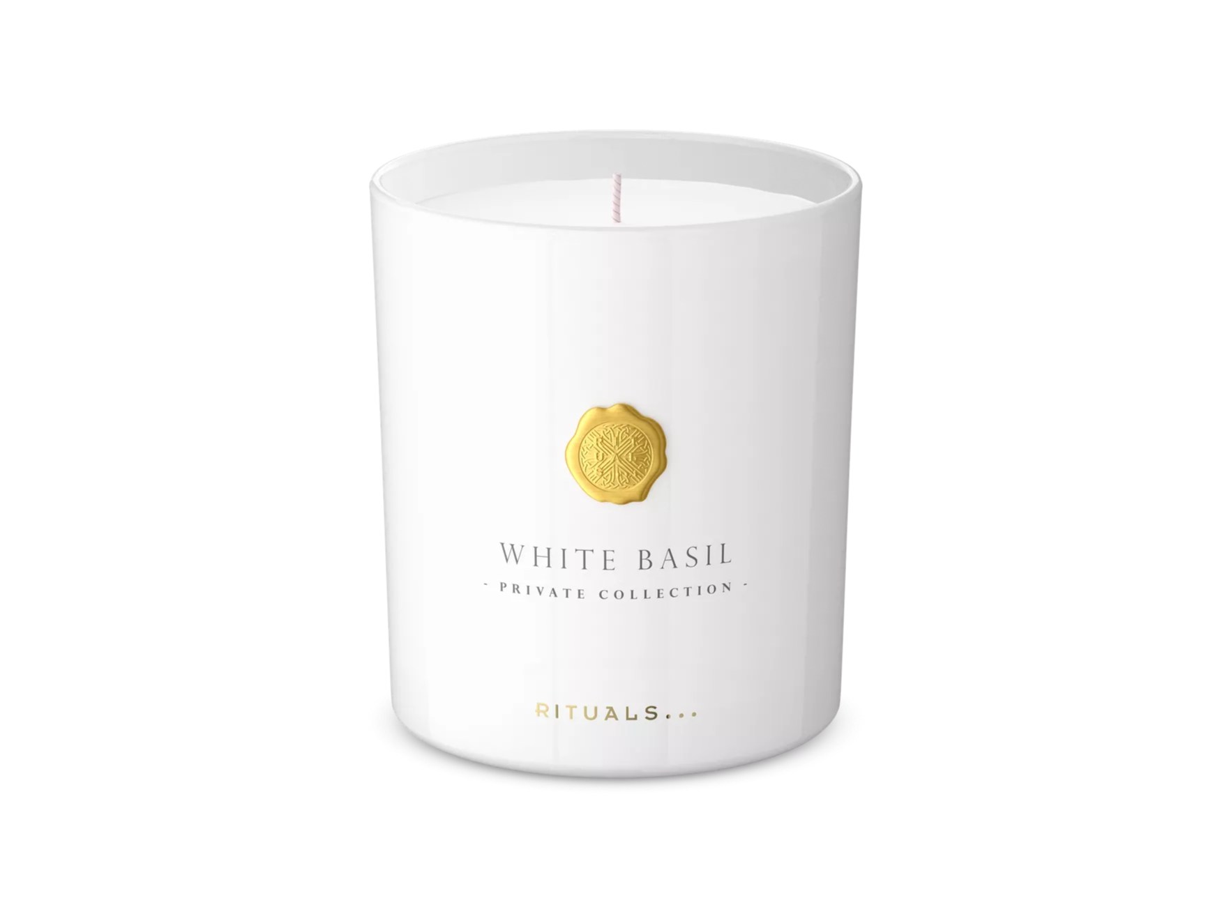 White Basil Scented Candle