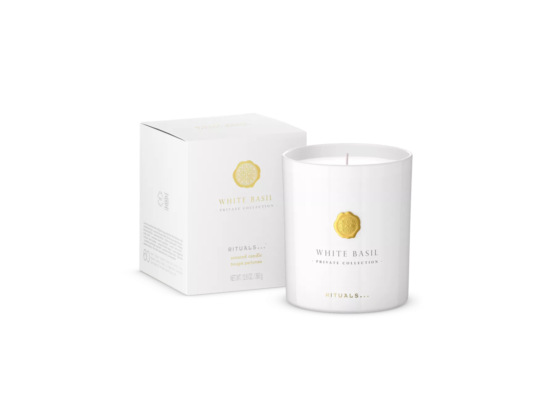 White Basil Scented Candle