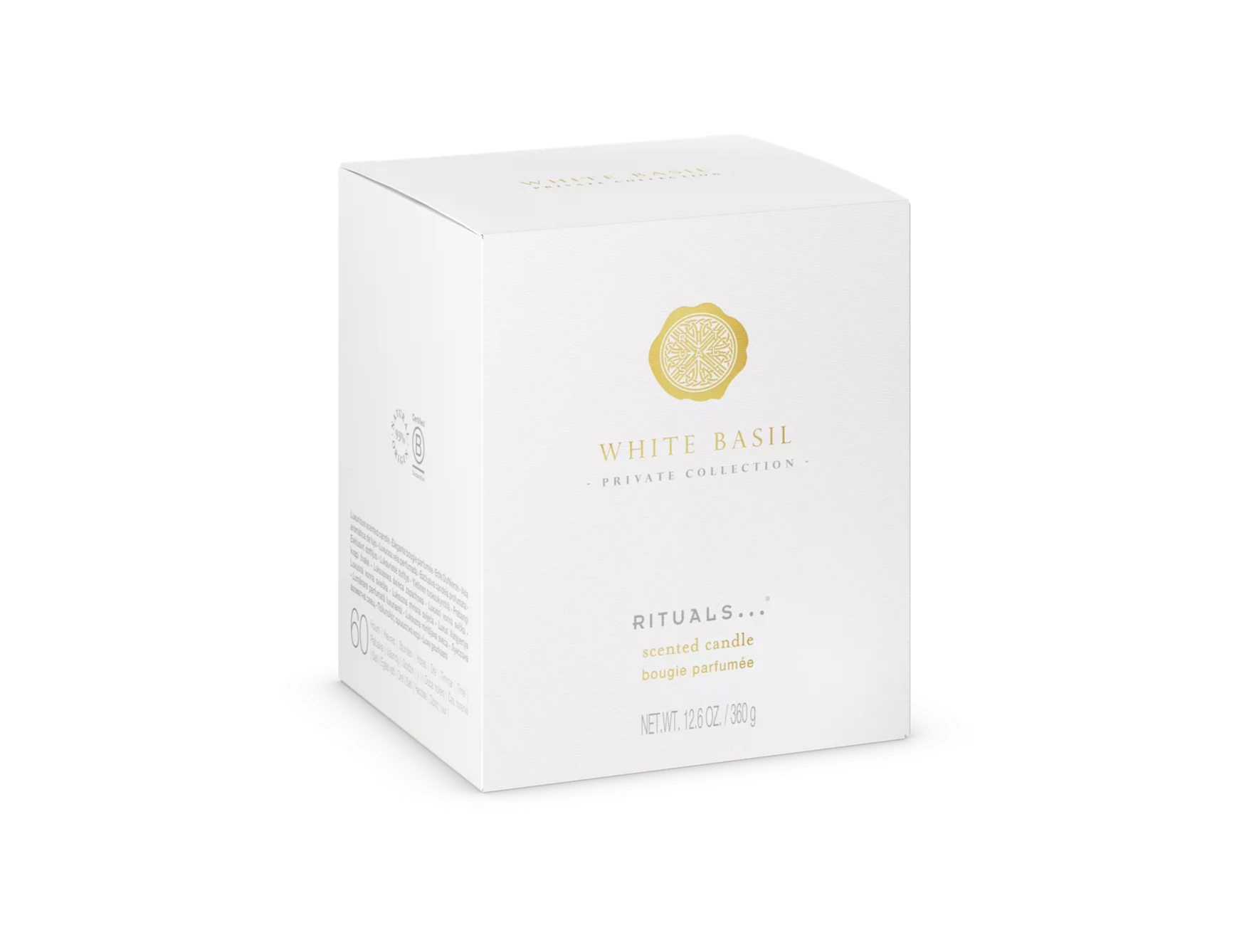 White Basil Scented Candle