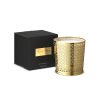 Black Oudh Scented Candle With Metal Sleeve 