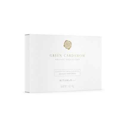 1116160 rituals green cardamom fragrancedminicandles 6x43g pack