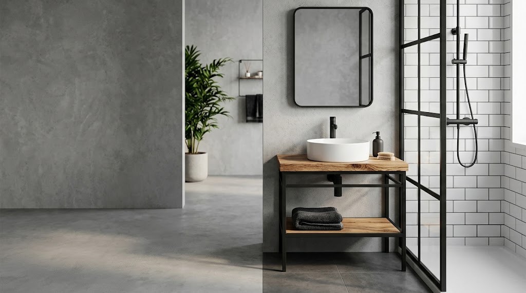 Industriálna kúpeľňa v minimalistickom štýle: ako ju zariadiť