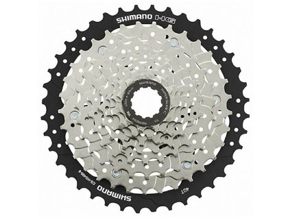 224001 1 8 kazeta shimano cs hg400 11 40 zubu stribrna cerna v krabicce