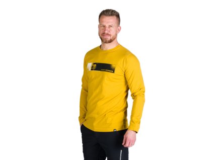 tr 3983or panske outdoorove bavlnene tricko s potlacou rush