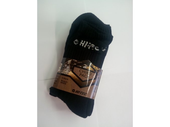 Ponožky Hitec chiro pack black white (velikost: 36 - 39)