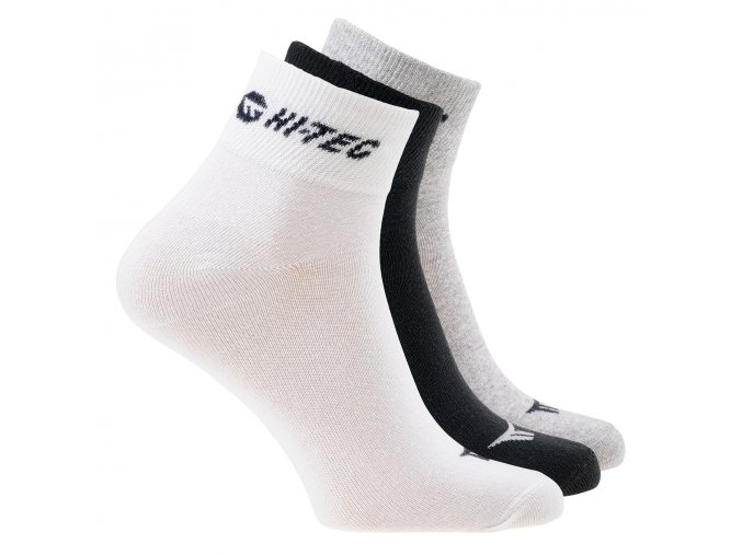Ponožky Hitec chire  pack white black grey melange (velikost: 36 - 39)