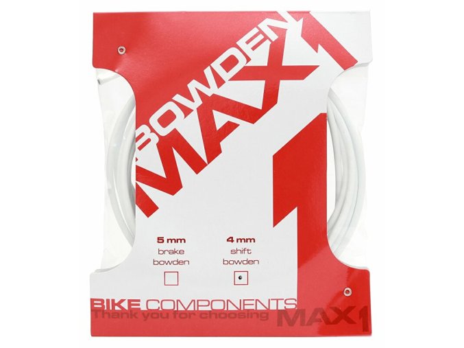 147368 bowden max1 4 mm bily baleni 3 m