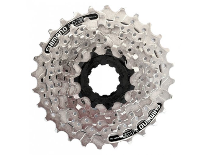 169722 7 kazeta shimano cs hg41 11 28 zubu stribrna