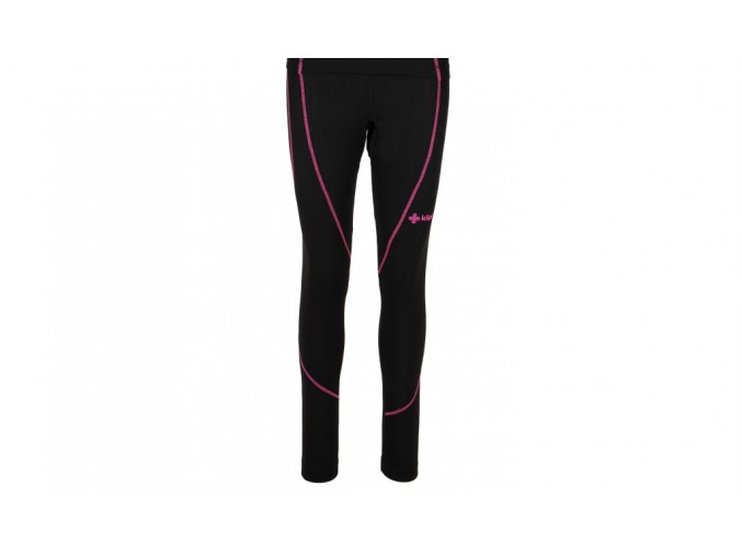 Juniorské funkční kalhoty dlouhé Kilpi Takas jr černo růžové (velikost: 152)