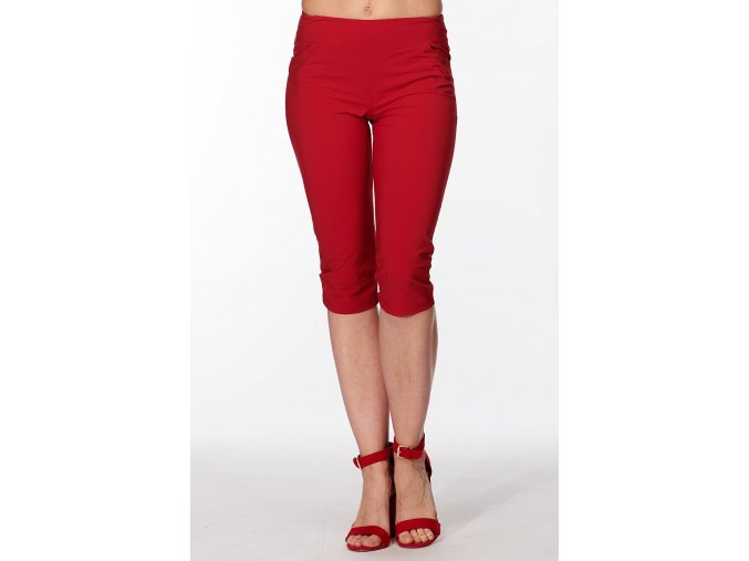 Draps dámské 3/4 kalhoty 284 sil tmavě červená (Velikost S)