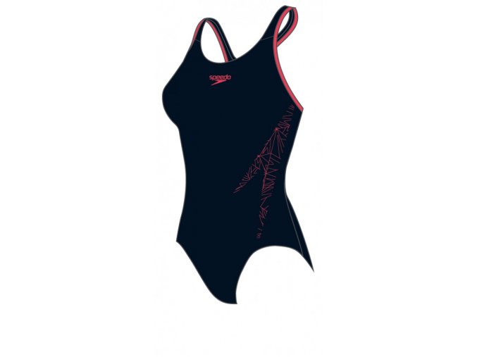 Speedo Hyperboom PLMT RCBK true navy/siren red (velikost 36)