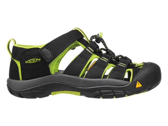 Keen Newport H2 Y black/lime green (velikost obuvi 36)