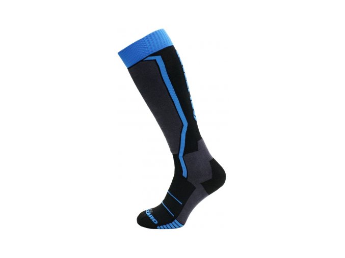 Juniorské lyžařské ponožky Blizzard allround ski socks junior black/anthracite/blue (.velikost 24-26)