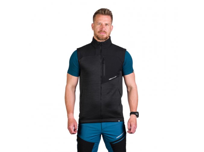 ve 3470or men s active multisport melange fleece vest val